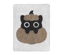 HINAYOSAN Pad Fun Grattoir sur le thème de la citrouille d'Halloween pour décoration de maison, décoration murale, porte, chat mignon grand