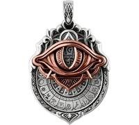 HINAYOSAN Pendentif de prescience de tarot fait à la main : combinez à la sagesse cosmique, pendentifs de tarots rotatifs, collier œil qui voit tout, grande quantité d'amoureux, bijoux pour les yeux