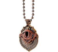 HINAYOSAN Pendentif de prescience de tarot fait à la main : combinez à la sagesse cosmique, pendentifs de tarots rotatifs, collier œil qui voit tout, grande quantité d'amoureux, bijoux pour les yeux