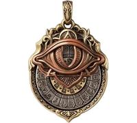 HINAYOSAN Pendentif de prescience de tarot fait à la main : combinez à la sagesse cosmique, pendentifs de tarots rotatifs, collier œil qui voit tout, grande quantité d'amoureux, bijoux pour les yeux