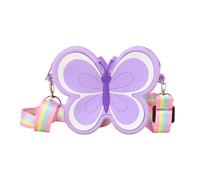 HINAYOSAN Petit sac à bandoulière pour femme en silicone souple avec sangle réglable Motif dessin animé, violet, One Size