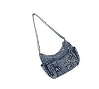 HINAYOSAN Petits sacs à bandoulière pour femmes, sacs à main en jean avec sangle réglable, sac à bandoulière tendance, sac à main Hobos petit pour femme, a, One Size