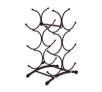 HINAYOSAN Présentoir à vin contemporain pour 6 bouteilles de vin à 3 niveaux - Support en fer - Accessoires décoratifs - Rangement en métal