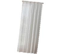 HINAYOSAN Rideaux de fenêtre brodés à lacets semi-légers, solution d'économie d'espace pour décoration intérieure moderne, revêtements de fenêtre romantiques