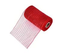 HINAYOSAN Ruban en maille pour emballage cadeau de Saint-Valentin, ruban décoratif en tulle large pour couronne, planificateur de mariage, fournitures de décoration de fête