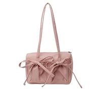 HINAYOSAN Sac à bandoulière de couleur unie en cuir PU pour aisselles, shopping, rencontres, sac à main sous les aisselles, grande capacité, pour femmes, nœuds, aisselles, sac à main de couleur unie