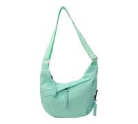 HINAYOSAN Sac à bandoulière élégant en toile pour la vie universitaire, grand sac à bandoulière avec plusieurs poches intérieures, sac à bandoulière avec sangle réglable pour l'école, Vert, One Size