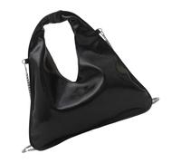 HINAYOSAN Sac à bandoulière en cuir avec fermeture éclair pour femme avec sangle amovible, Noir , One Size