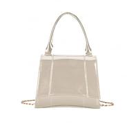 HINAYOSAN Sac à bandoulière en cuir synthétique pour femme - Sac à main décontracté - Sac à main simple - Sac à bandoulière tendance - Sac à bandoulière tendance en cuir PU pour femme, Argenté., One