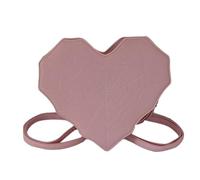 HINAYOSAN Sac à bandoulière en polyuréthane de grande capacité pour fille et femme, polyvalent, en forme de cœur, tendance, multi-usages, b, One Size