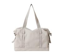 HINAYOSAN Sac à bandoulière polyvalent de grande capacité pour fille et femme, sac d'école tendance, sac à bandoulière portable, blanc, One Size