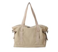 HINAYOSAN Sac à bandoulière polyvalent de grande capacité pour fille et femme, sac d'école tendance, sac à bandoulière portable, kaki, One Size