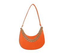 HINAYOSAN Sac à bandoulière pour femme avec motif chaîne tendance en feutre, E, One Size