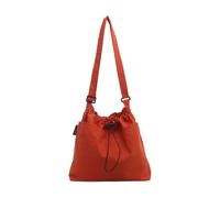 HINAYOSAN Sac à bandoulière pour femme de grande capacité avec cordon de serrage - Messagers médiévaux - Pour l'école - Pour voyage quotidien - Bandoulière en nylon - Grande capacité - Messagers