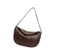 HINAYOSAN Sac à bandoulière pour femme - Sac à main simple en cuir synthétique - Sac à main d'automne rétro Dumplings Trend Aisselle - Raviolis en cuir synthétique - Rétro - Bandoulière tendance
