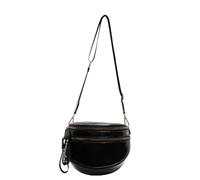 HINAYOSAN Sac à bandoulière tendance en cuir synthétique pour femme avec sangle confortable et grand espace de rangement en forme de seau, Noir , One Size