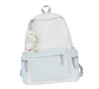 HINAYOSAN Sac à dos imprimé étoiles grande capacité décontracté sac de voyage étudiant école esthétique pour filles sac d'école imprimé étoiles sac de voyage décontracté sac à dos simple, Vert, One