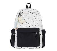 HINAYOSAN Sac à dos imprimé étoiles grande capacité décontracté sac de voyage étudiant école esthétique pour filles sac d'école imprimé étoiles sac de voyage décontracté sac à dos simple, Noir , One