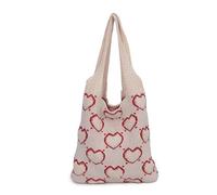 HINAYOSAN Sac à main décontracté en crochet pour femme, sac fourre-tout tricoté à la mode et personnalisé pour un usage quotidien, D, One Size