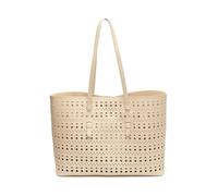 HINAYOSAN Sac creux en polyuréthane de qualité supérieure avec sangle confortable, spacieux, pour les professionnels et un usage quotidien, ergonomique, grande capacité, pour femme, beige, One Size