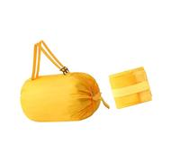 HINAYOSAN Sac de rangement pliable en nylon imperméable réutilisable pour les courses pour les voyages et l'utilisation quotidienne, jaune, Taille unique