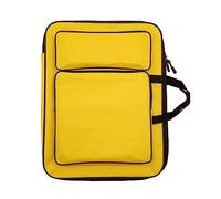 HINAYOSAN Sac de transport artistique pour planche à tiroir Sac de rangement portable léger pour carnet de croquis 8 K, jaune