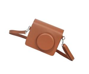 HINAYOSAN Sac de transport imperméable et léger pour appareil photo MS300 Impression avec sangle réglable en cuir Sac de transport Adventure Protector, marron