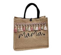 HINAYOSAN Sac fourre-tout avec poignée - Grande capacité - Pour la fête des mères, les enseignants, les anniversaires, les mariages, les mamans, kaki, One Size