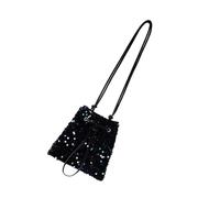 HINAYOSAN Sac seau à paillettes pour femme avec cordon de serrage - Sac à main pour femme - Sac de soirée tendance - Cadeaux à bandoulière, Bleu coloré., One Size