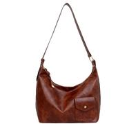 HINAYOSAN Sacs à bandoulière croissants pour femme rétro classique pochettes, sac à main et sac à main charmants, sacs à main mignons, sacs à main fourre-tout, jaune/marron, One Size