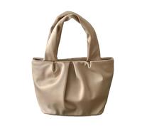 HINAYOSAN Sacs fourre-tout plissés tendance pour femme, sac à main décontracté et polyvalent, grande capacité, design froncé, shopping pour fille et femme pour le travail, Couleur boue., One Size