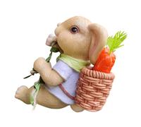 HINAYOSAN Sculpture de lièvre grimpant en résine peinte à la main pour décoration de jardin extérieure pour intérieur ou extérieur