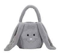 HINAYOSAN Seaux de Pâques en peluche mignons sacs fourre-tout pour enfants, sacs fourre-tout pour bonbons, biscuits, cadeaux de transport, panier à œufs, maison de ferme en peluche - petite fille