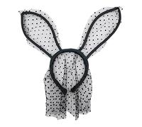 HINAYOSAN Serre-tête en dentelle avec voile floral pour Halloween, cosplay, fête, bal masqué, discothèque, bandeau en dentelle pour femme