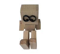 HINAYOSAN Statue de bureau dynamique en bois rural - Appendices oscillants - Protège l'installation du véhicule - Cadeau artisanal méditatif - Décoration d'intérieur rurale