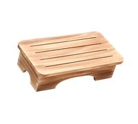 HINAYOSAN Tabouret repose-pieds en bois massif, mobilité facile, se mélange parfaitement avec les intérieurs de la maison, marchepied pratique pour un usage quotidien, marchepied pour adultes
