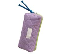 HINAYOSAN Trousse à crayons élégante de 19,1 x 8,9 x 6,1 cm - Grand compartiment - Trousse de rangement de maquillage de voyage pour étudiantes et femmes - Porte-stylo simple, violet