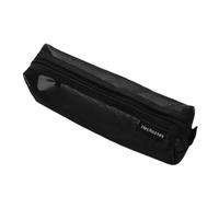 HINAYOSAN Trousse à crayons transparente simple pour l'école - Organisateurs scolaires pour gommes, marqueurs, ciseaux, boîte de rangement transparente de grande capacité pour l'école, Noir