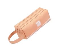 HINAYOSAN Trousse multifonction de grande capacité, double couche, grands compartiments, pochette à stylos en toile pour étudiant, double fermeture éclair, b