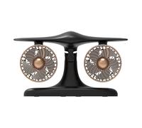 HINAYOSAN Ventilateur de bureau à double tête économe en énergie - Refroidissement puissant - Convient pour le camping en plein air - Ventilateur de bureau