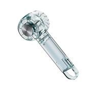 HINAYOSAN Ventilateur portable rechargeable par USB, design transparent, batterie 1200 mAh, haute vitesse, réglable, idéal pour les voyages et l'extérieur, ventilateur à affichage numérique