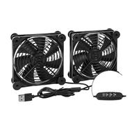 HINAYOSAN Ventilateur USB efficace de 120 mm avec support pour routeurs, serveurs de réseau, projets et solution de refroidissement pour ordinateur portable alimenté par USB