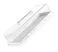 HINAYOSAN Vitrine rectangulaire avec couvercle amovible en acrylique moderne pour cupcakes ou gâteaux de qualité alimentaire