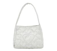 HINAYOSAN Y2K Sac à bandoulière souple pour femme Sac à main tendance pour tous les jours et streetwear, blanc, One Size