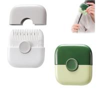 hinbkenla Lot de 2 tondeuses à cheveux 2 en 1 avec pointes fourchues, peignes rasoir pour femmes - Tondeuse à pointes fourchues pour femme (blanc, vert)