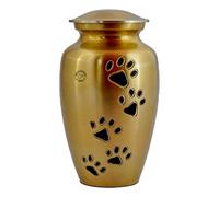 Hind Handicrafts Urne Funéraire en Laiton pour Chiens et Chats - Patte Noire, 310 cm Cubes