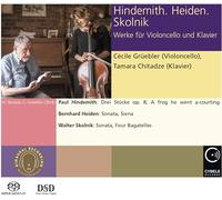 Hindemith-Heiden-Skolnik : Oeuvres pour Violoncelle et Piano