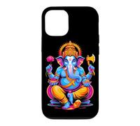 Hindou Ganesh Puja Éléphant Dieu Inde Méditation Yoga Murti Coque pour iPhone 12/12 Pro