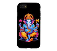 Hindou Ganesh Puja Éléphant Dieu Inde Méditation Yoga Murti Coque pour iPhone SE (2020) / 7/8