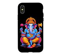 Hindou Ganesh Puja Éléphant Dieu Inde Méditation Yoga Murti Coque pour iPhone X/XS